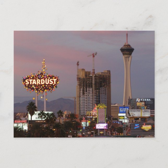 Postales de North Las Vegas Strip Sunset 2006 (Anverso)