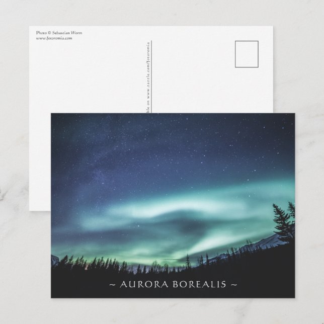 Postales de Northern Lights Noruega (Anverso / Reverso)