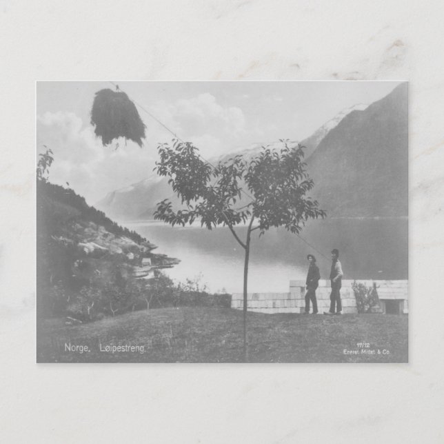 Postales de Noruega Loipestreng Vintage (Anverso)