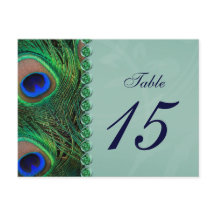 postales de números de tabla de paquetería