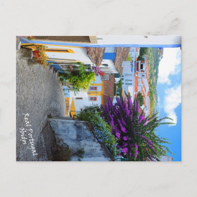 Postales de Obidos de Portugal Real (Anverso)