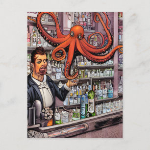 Postales de Octopus Bartender