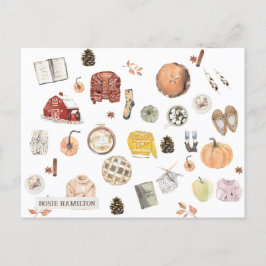 Postales de Octubre Acogedoras para Caída Personal