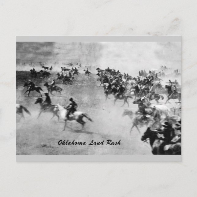 Postales de Oklahoma Land Rush (Anverso)
