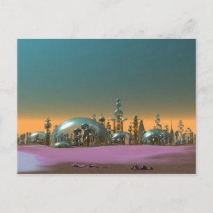 Postales de oro y plata de la ciudad de vidrio