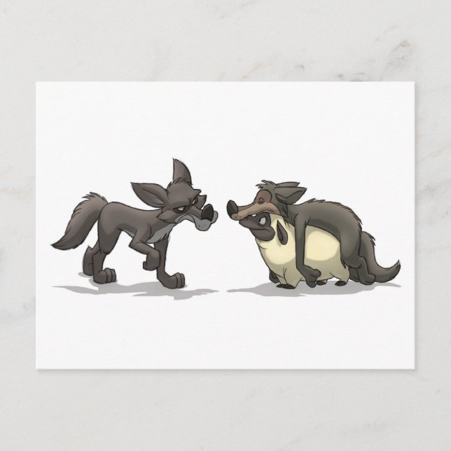 Postales de "oveja con ropa de lobo" (Anverso)