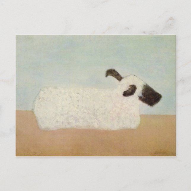 Postales de ovejas (de Milton Avery) (Anverso)
