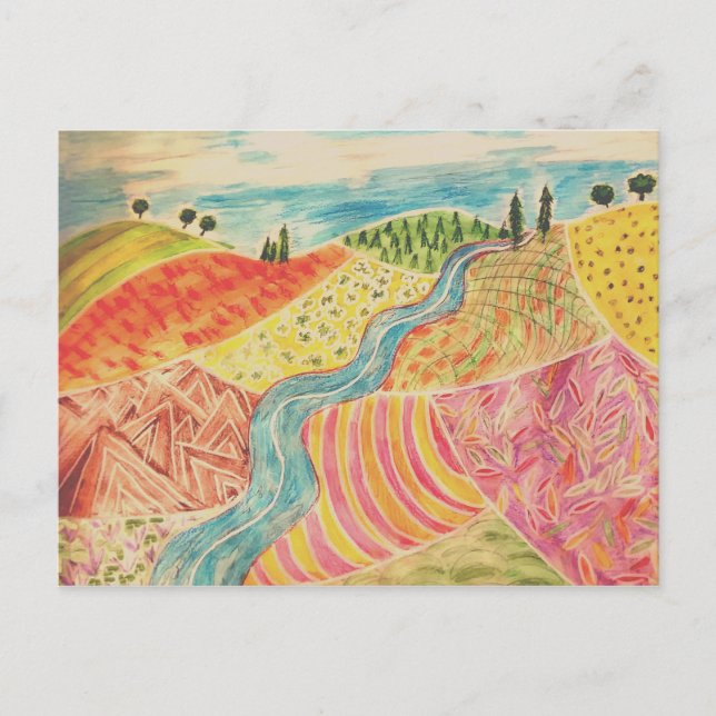 Postales de paisajes de parchura (Anverso)