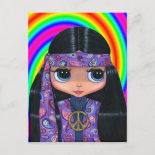 Postales de Paisley Hippie Doll