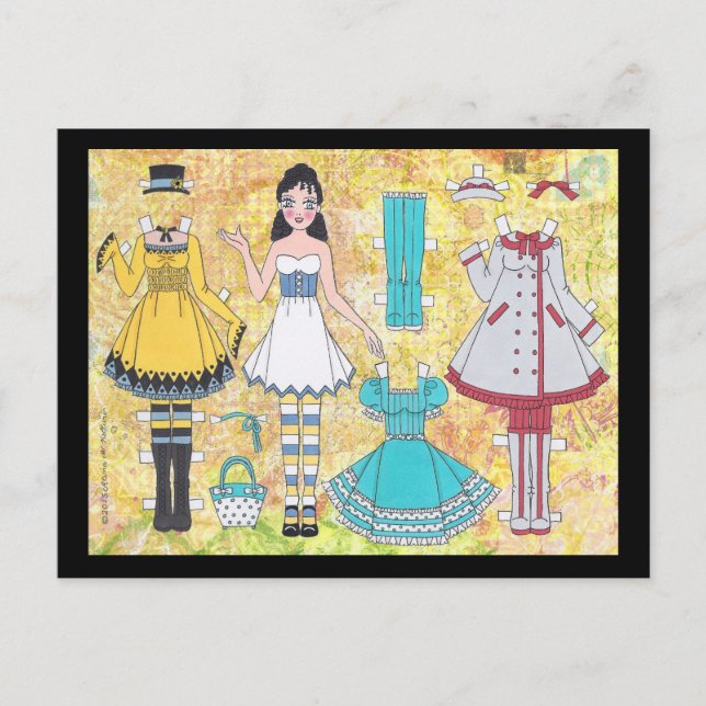 Postales de papel Brunette Lolita (Anverso)