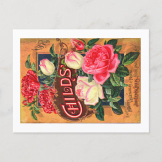 Postales de paquetes de semilla vintage