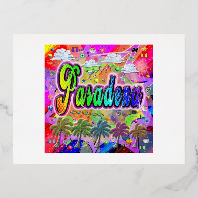 Postales de Pasadena Vista Express (Anverso)