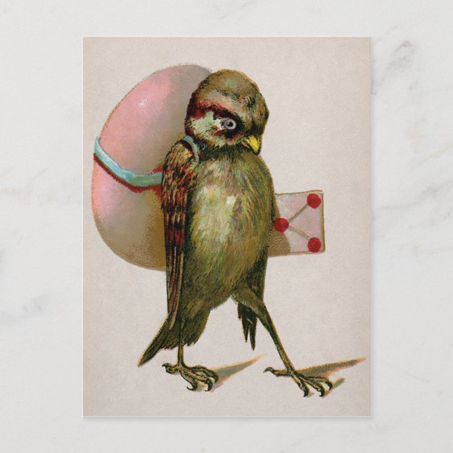 Postales de Pascua de Aves Vintage (Anverso)