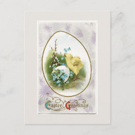 Postales de Pascua de Chick y Huevo