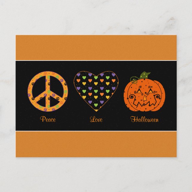 Postales De Paz, Amor Y Halloween (Anverso)