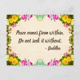 Postales de paz - Cita de Buda
