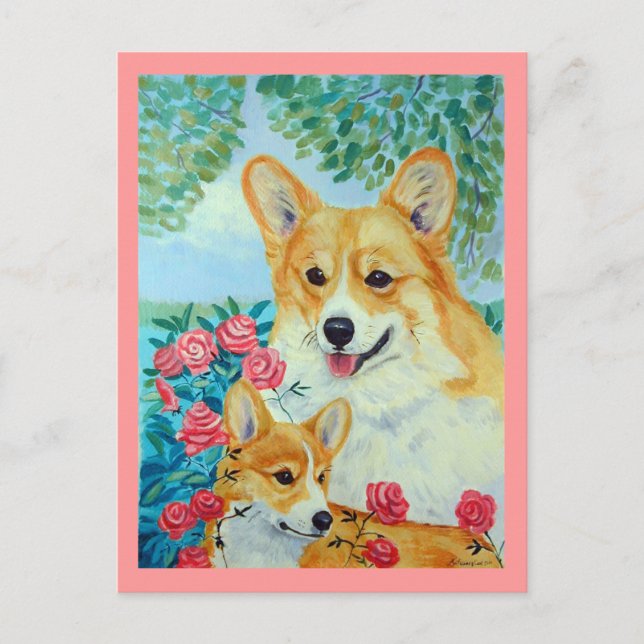 Postales de Pembroke Welsh Corgi (Anverso)