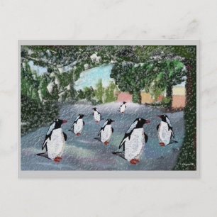 Postales de Penguin Winterwonderland