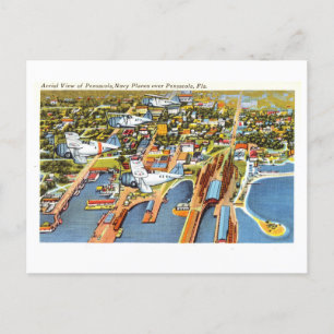 Postales de Pensacola con aviones de la marina