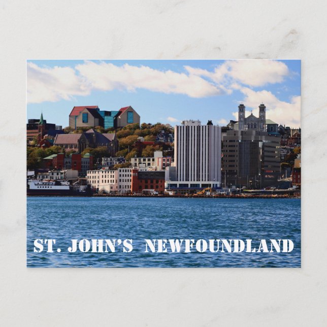 Postales de perfil de Newfoundland de St. John (Anverso)