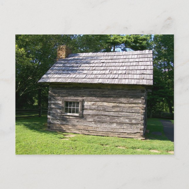 Postales de personalizado Puckett Cabin Sideview (Anverso)