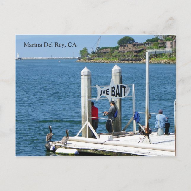 Postales de pesca de Marina Del Rey (Anverso)