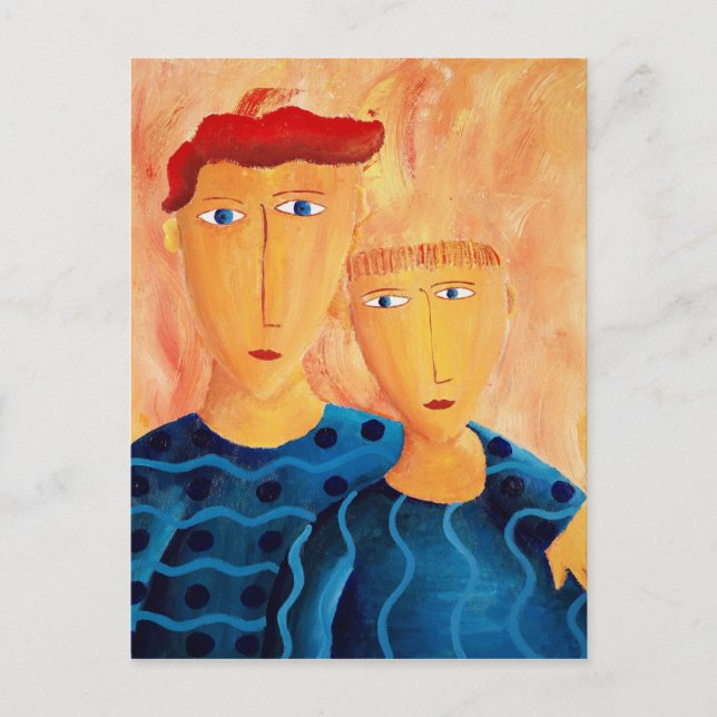 Postales de pintura de arte contemporáneo de los h (Anverso)