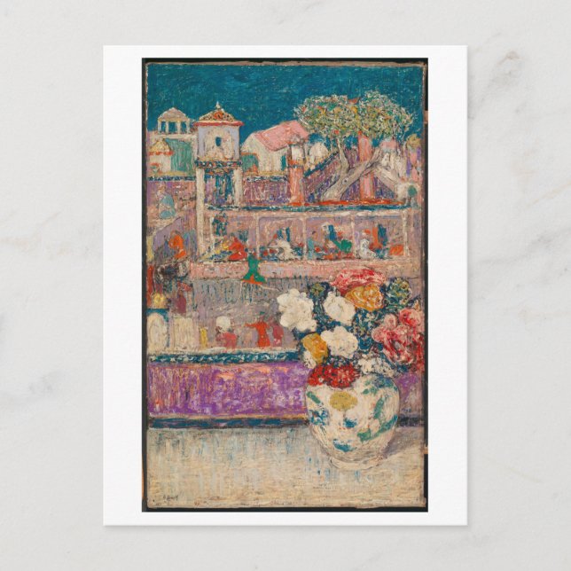 Postales de pintura de Begonias (Anverso)