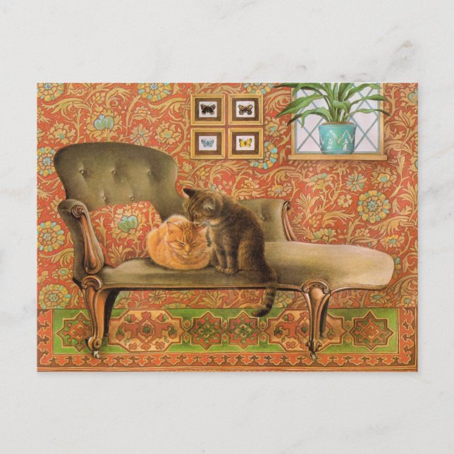 Postales de pintura de gato (Anverso)