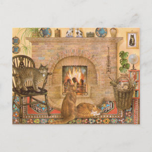 Postales de pintura de gato 