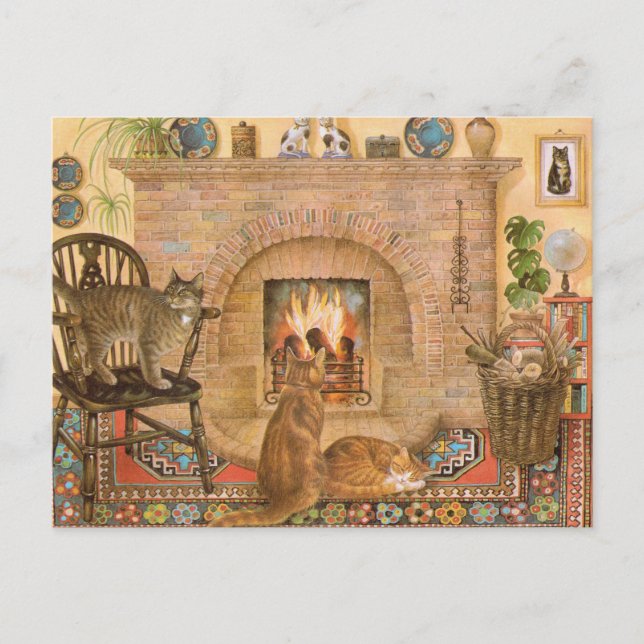 Postales de pintura de gato (Anverso)