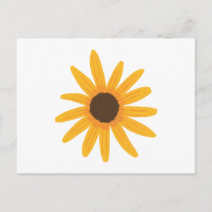 Postales de pintura de girasol amarillo