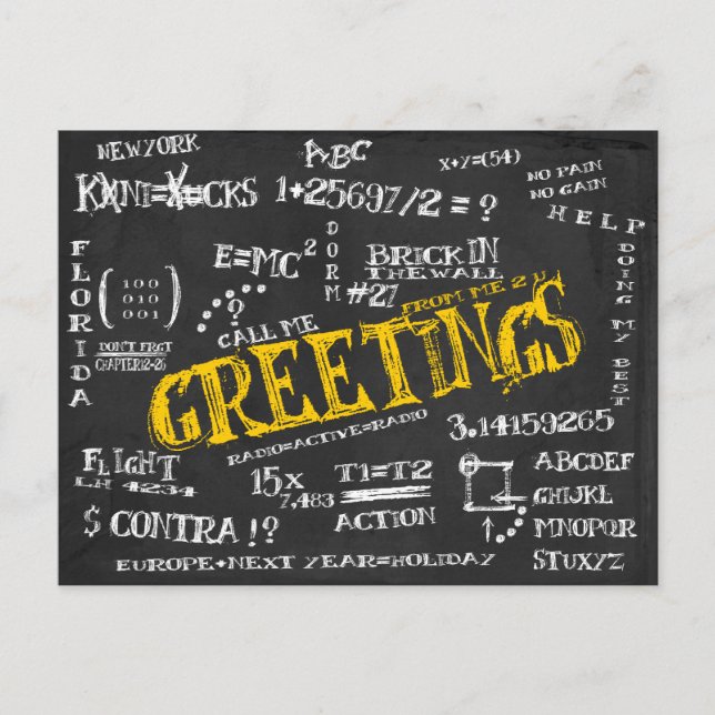 Postales de pizarra de la residencia (Anverso)