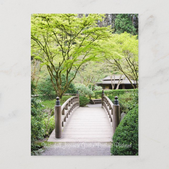 Postales de Portland Bridge para Jardín Japonés (Anverso)