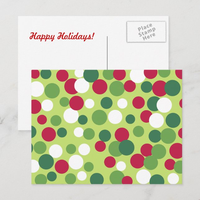 Postales de puntos festivos festivos (Anverso / Reverso)