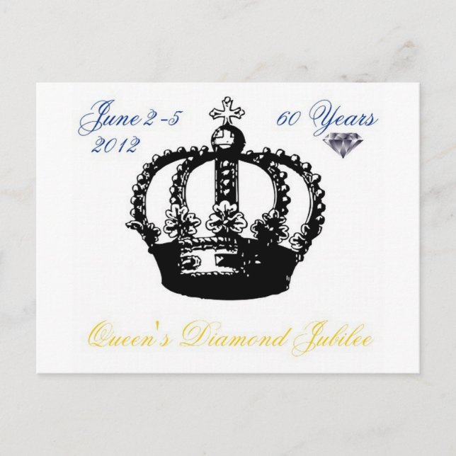 Postales de Queens Diamond Jubilee 2012 (Anverso)
