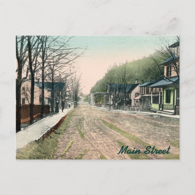 Postales de Ralston PA Main Street (Anverso)