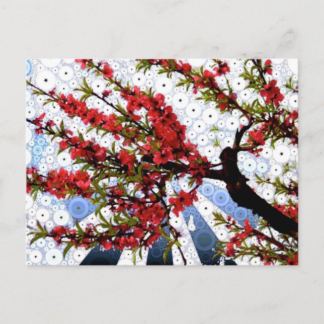 Postales de Raspberry y Cream Blossom Branch (Anverso)