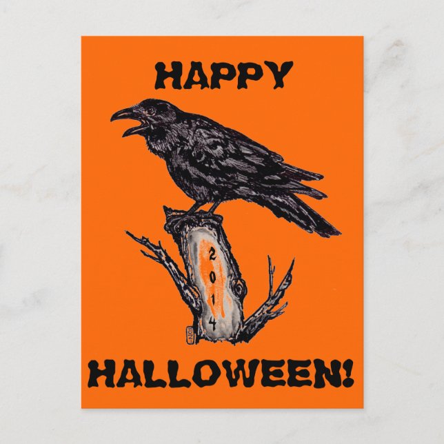 Postales de Raven Halloween, la fecha puede cambia (Anverso)