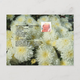 Postales de receta de galletas de chocolate de abu