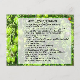 Postales de recetas de Mincemeat caseras