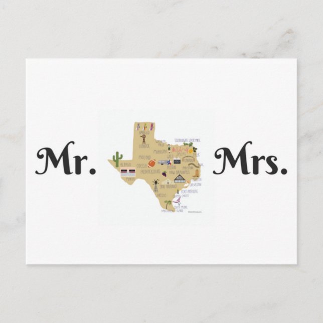 Postales de recién casados de Texas (Anverso)