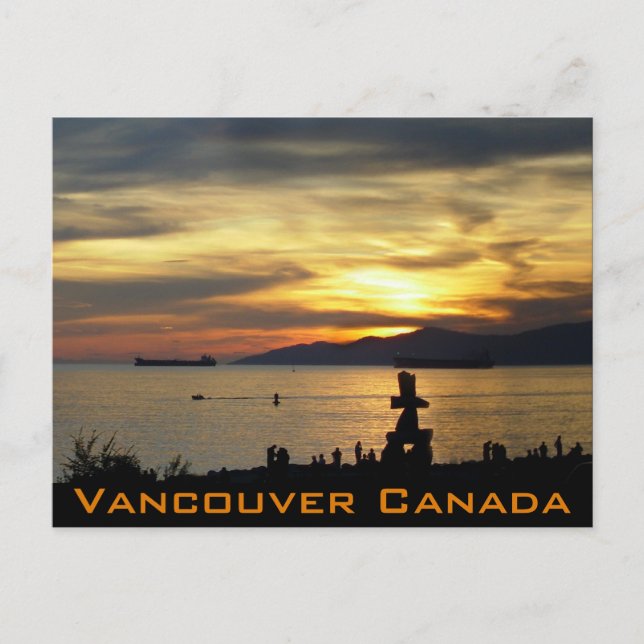 Postales de recuerdo de Vancouver: emblema de Inuk (Anverso)