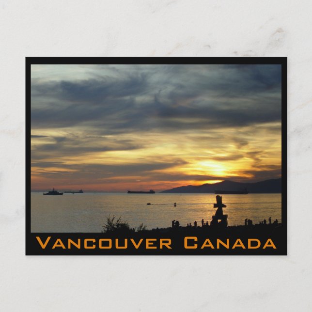 Postales de recuerdo de Vancouver: emblema de Inuk (Anverso)