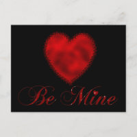 Postales de Red Heart Be Mine El día de San Valent