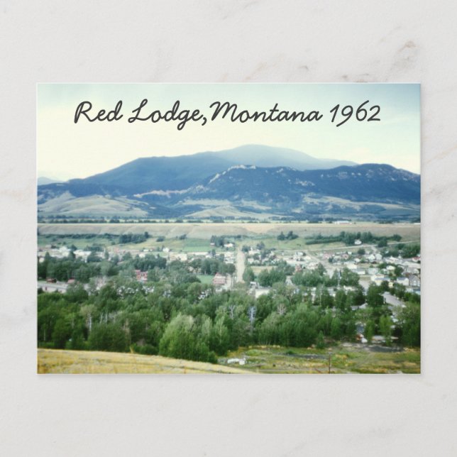 Postales de Red Lodge Montana (Anverso)