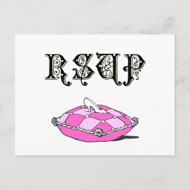 Postales de respuesta de Cenicienta Slipper Person (Anverso)