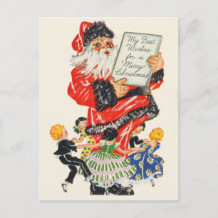 Postales de Retro Santa Navidades