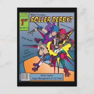 Postales de Roller Derby Comic