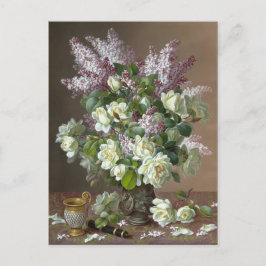 Postales de Rosas de Longpré y flores de Lilacs CC